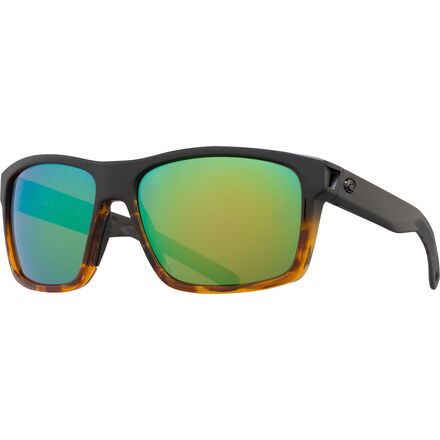 Costa - Slack Tide 580P Polarized Sunglasses - Green Mirror 580p/Matte Black/Tortoise Frame