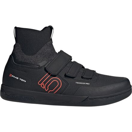 Five Ten - Freerider Pro Mid VCS Cycling Shoe - Core Black/Solar Red/Grey Three