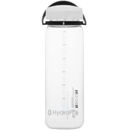 Hydrapak - Recon 750ml Water Bottle - Clear/Black & White
