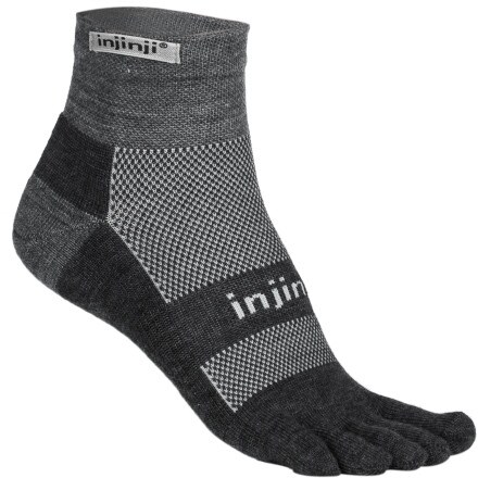 Injinji - Run Midweight NüWool Mini-Crew Toe Sock
