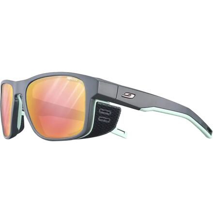 Julbo - Shield M Sunglasses - Dark Gray/Pastel Green/REACTIV 1-3 Glare Control