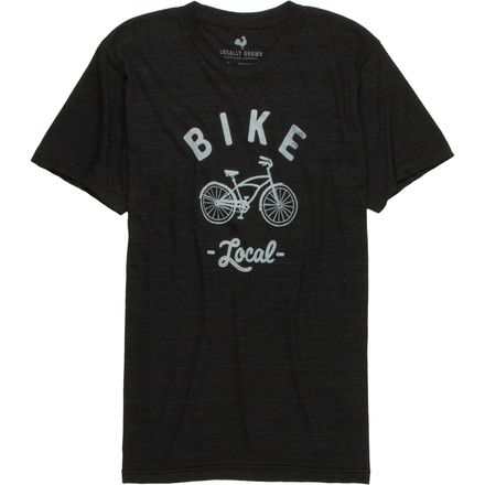 Locally Grown - Bike Cruiser Tri-Blend Vintage T-Shirt - Men's