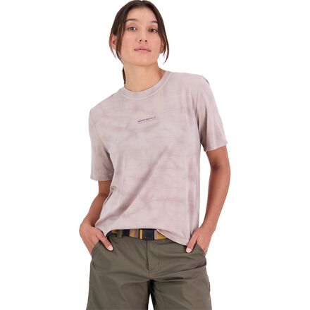 Mons Royale - Icon Short-Sleeve Dyed T-Shirt - Women's - Cloud Tie Dye