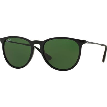 Ray-Ban - Erika Polarized Sunglasses - Women's - Black/Polar Green