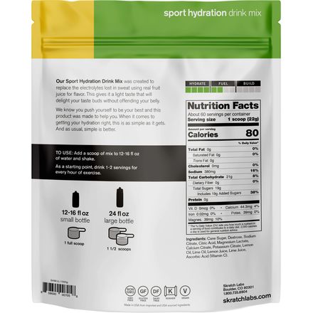 Skratch Labs - Hydration Sport Drink Mix - 60-Serving Bag