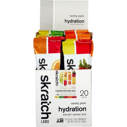 Skratch Labs - Hydration Sport Drink Mix Variety Pack - Lemons & Limes/Oranges/Grape/Strawberry Lemonade/Fruit Punch