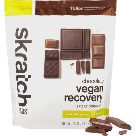 Skratch Labs - Vegan Recovery Sport Drink Mix - 12-Serving Bag - Chocolate