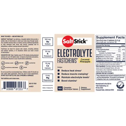 SaltStick - Fastchews Chewable Electrolyte Tablets
