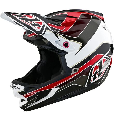Troy Lee Designs - D4 Polyacrylite Helmet - Block Charcoal/Red