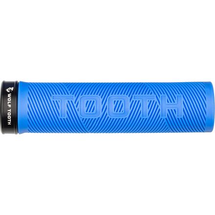 Wolf Tooth Components - Wolf Tooth Lock-On Echo Grip - Blue Grip/Black Collar