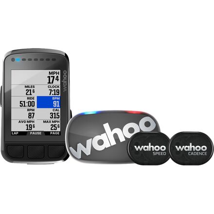 Wahoo Fitness - ELEMNT BOLT V2 GPS Bike Computer Bundle - Stealth