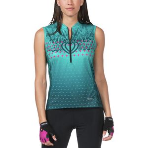 terry sleeveless cycling jersey