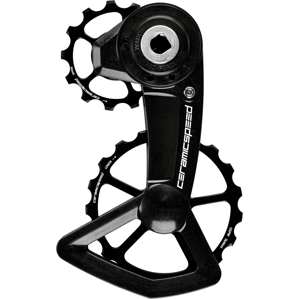 CeramicSpeed Système de Galets de Dérailleur - OSPW RS - Alpha Disc | pour SRAM RED/Force AXS