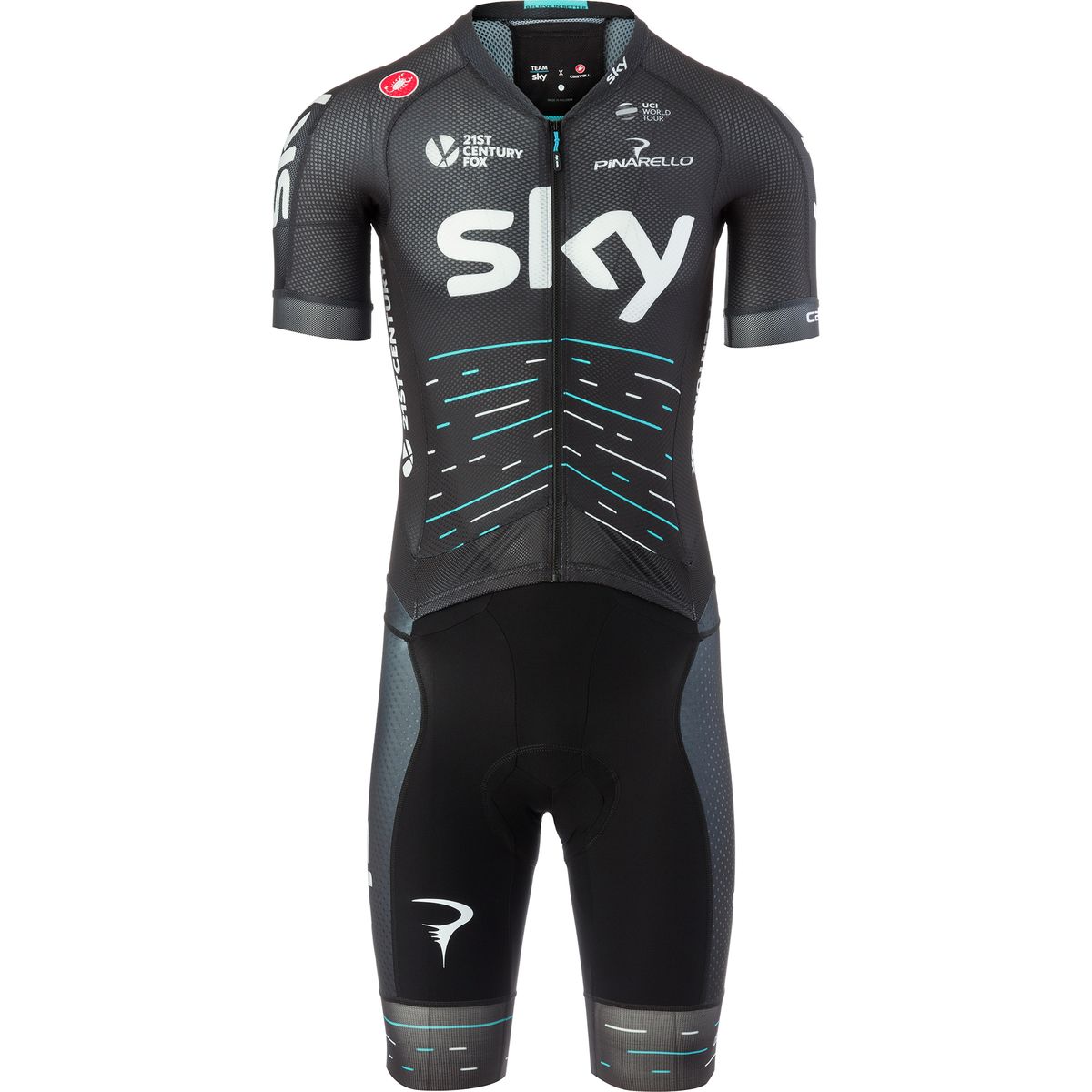 Castelli Team Sky Sanremo 32 Speed Suit Mens Competitive Cyclist for Cycling Skinsuit