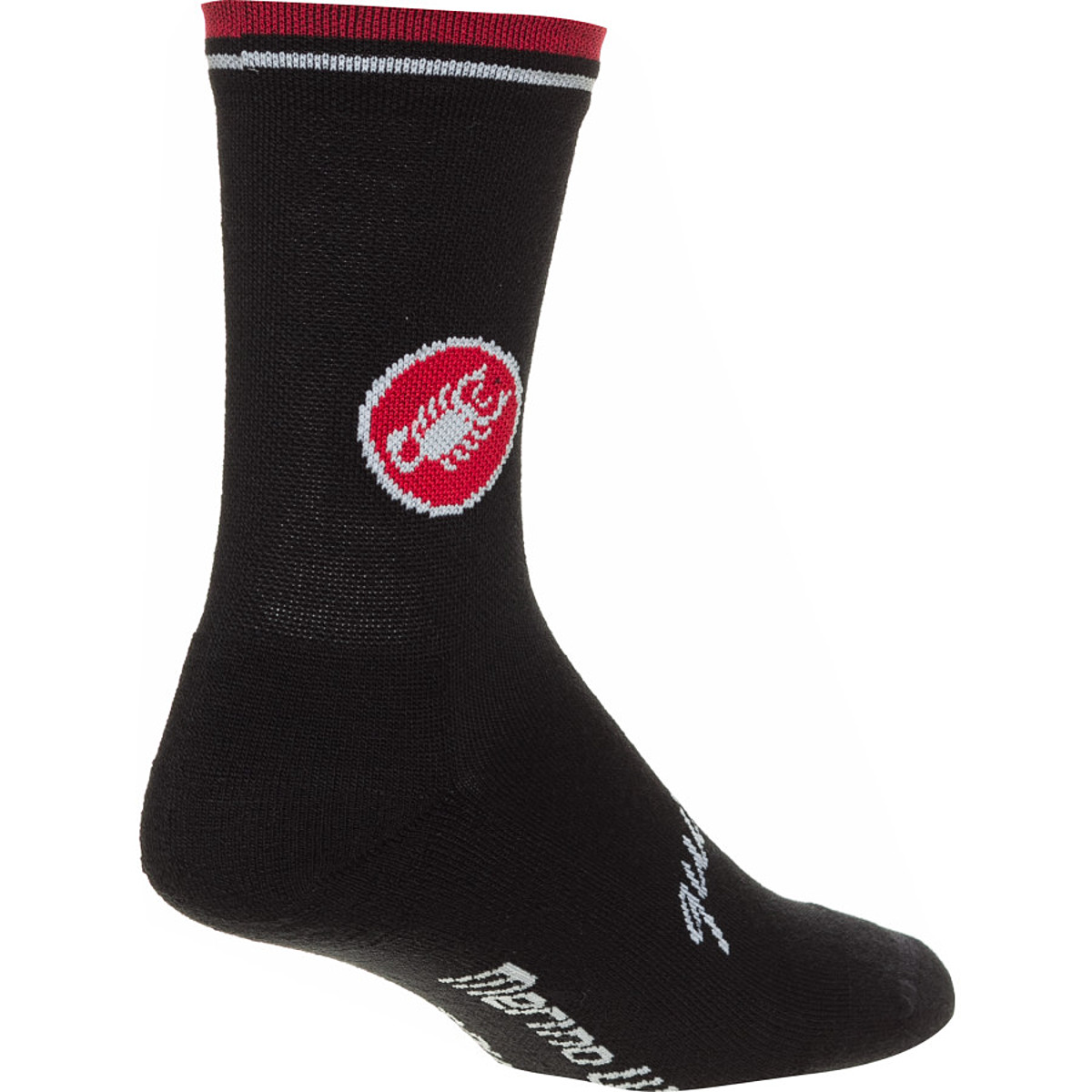 Chaussettes Castelli Quindici Soft Merino Mixte | Hauteur 15cm | Laine Mérinos Pour Protection Et Confort - 8