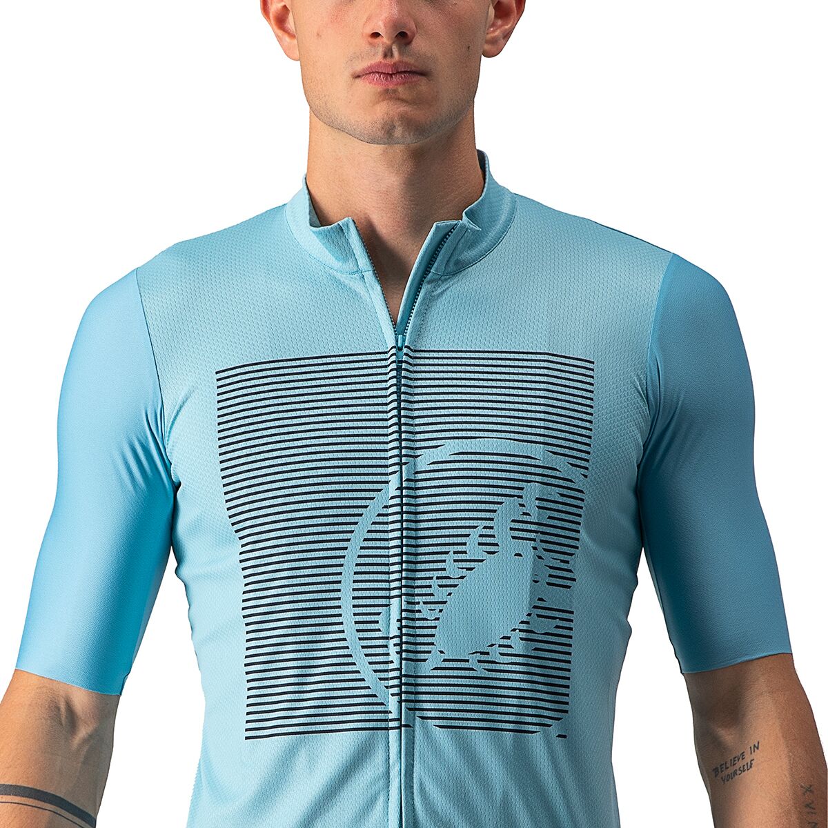 CASTELLI BAGARRE JERSEY WHITE LOGO