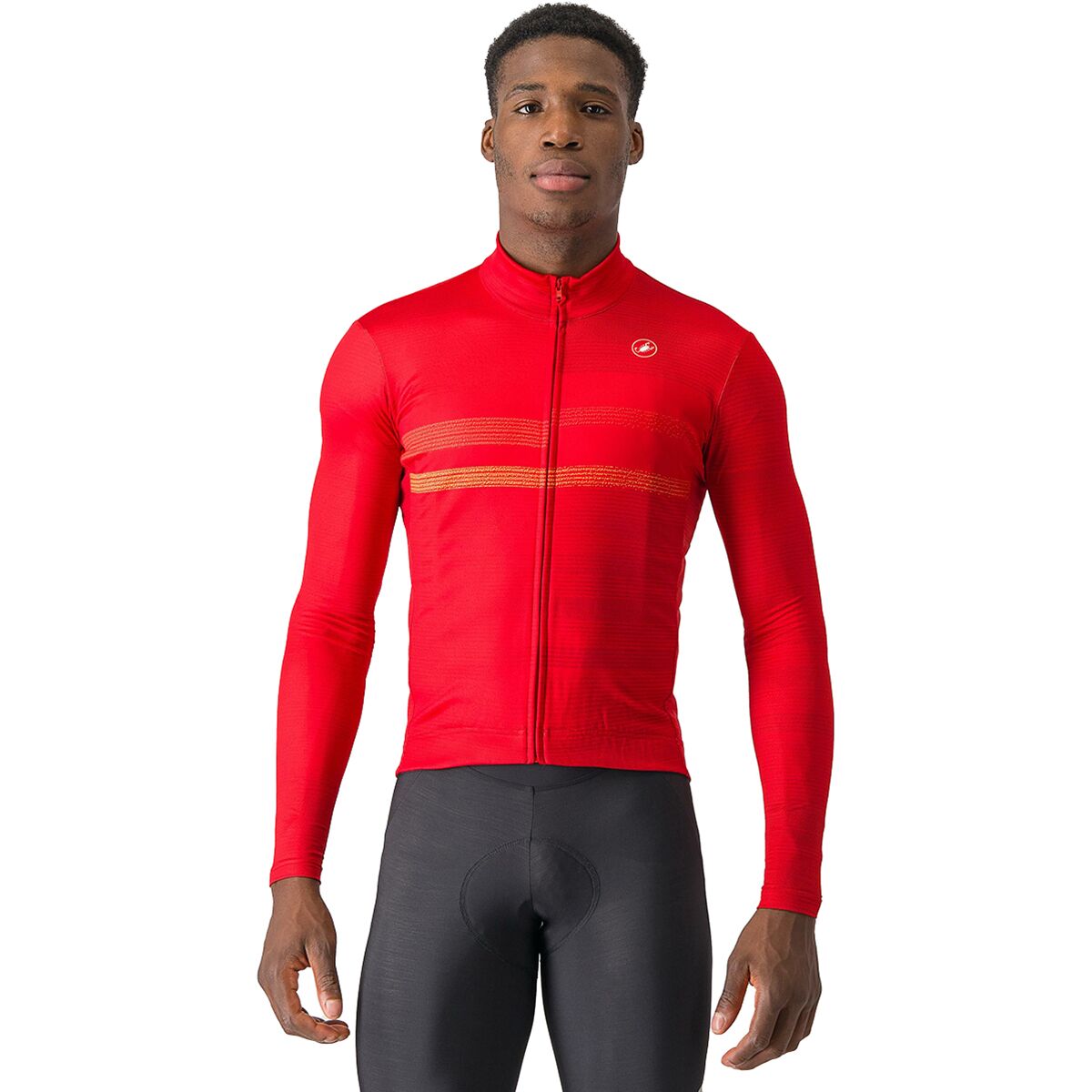 CASTELLI Men's Entrata Thermal Jersey – Long Sleeve Zip Up Fleece