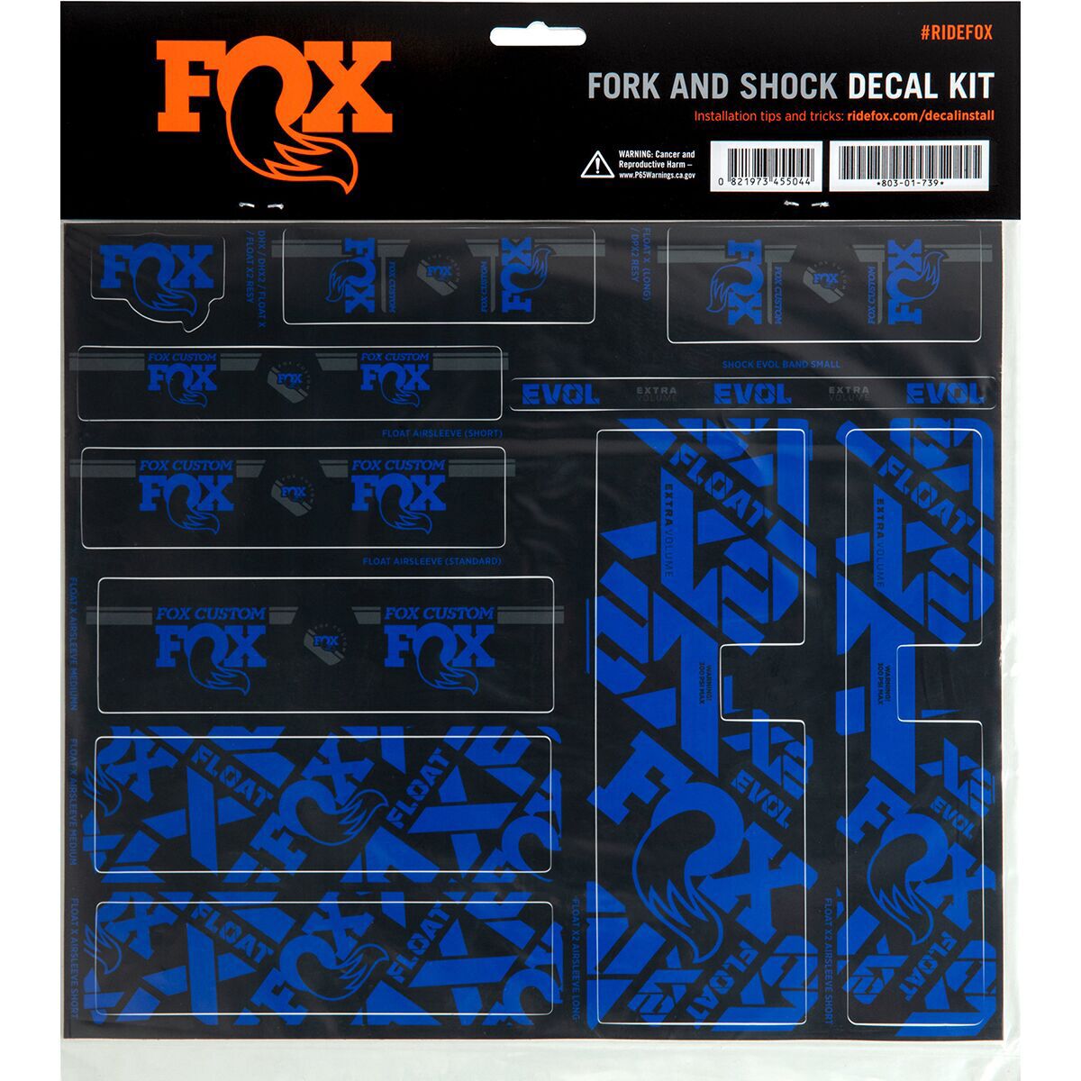 Bike Suspension Forks FOX Racing Shox Decal Kit (Red