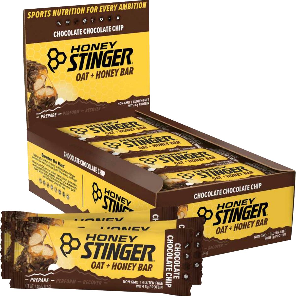 Honey Stinger Oat and Honey Bar 12Pack Accessories