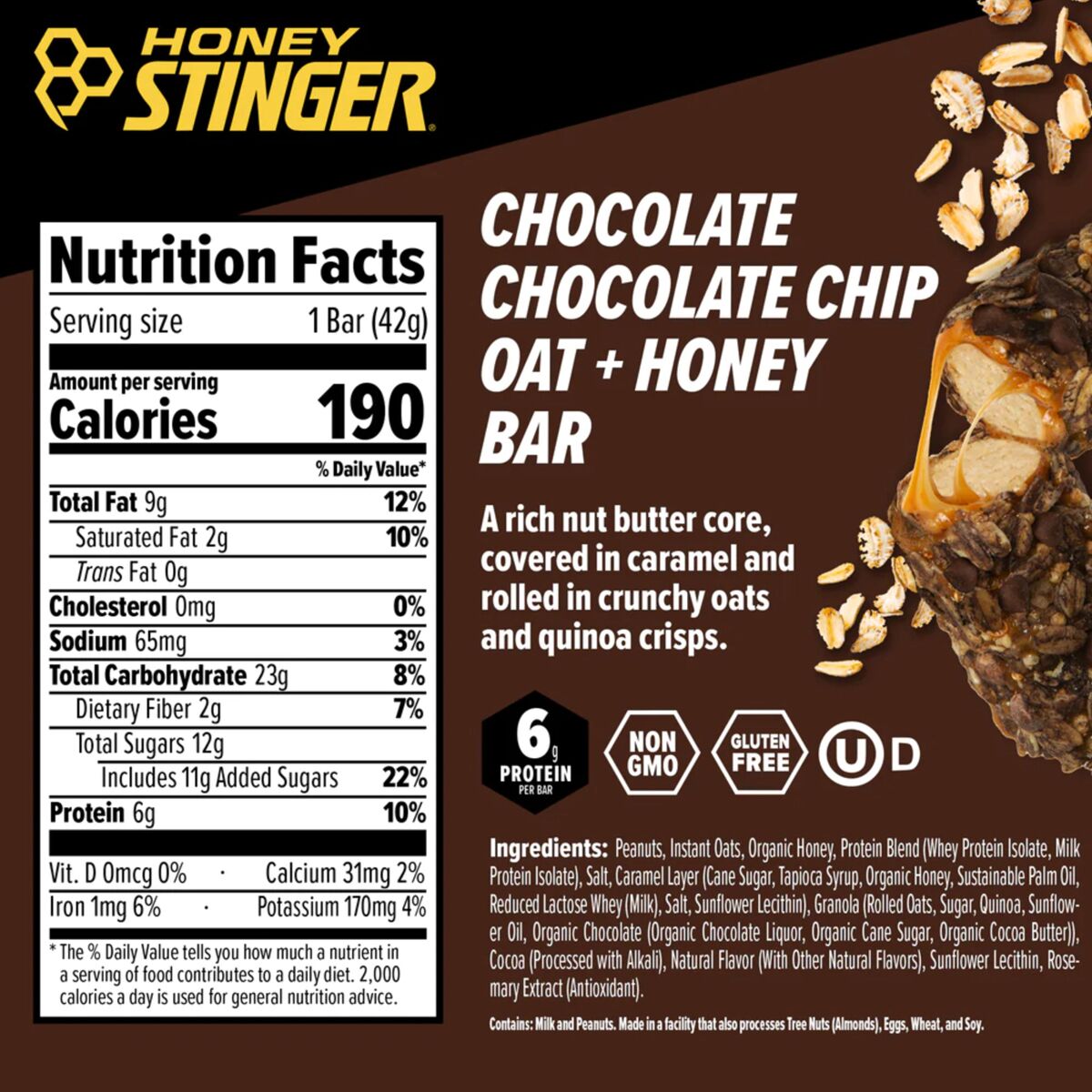 Honey Stinger Oat and Honey Bar 12Pack Accessories
