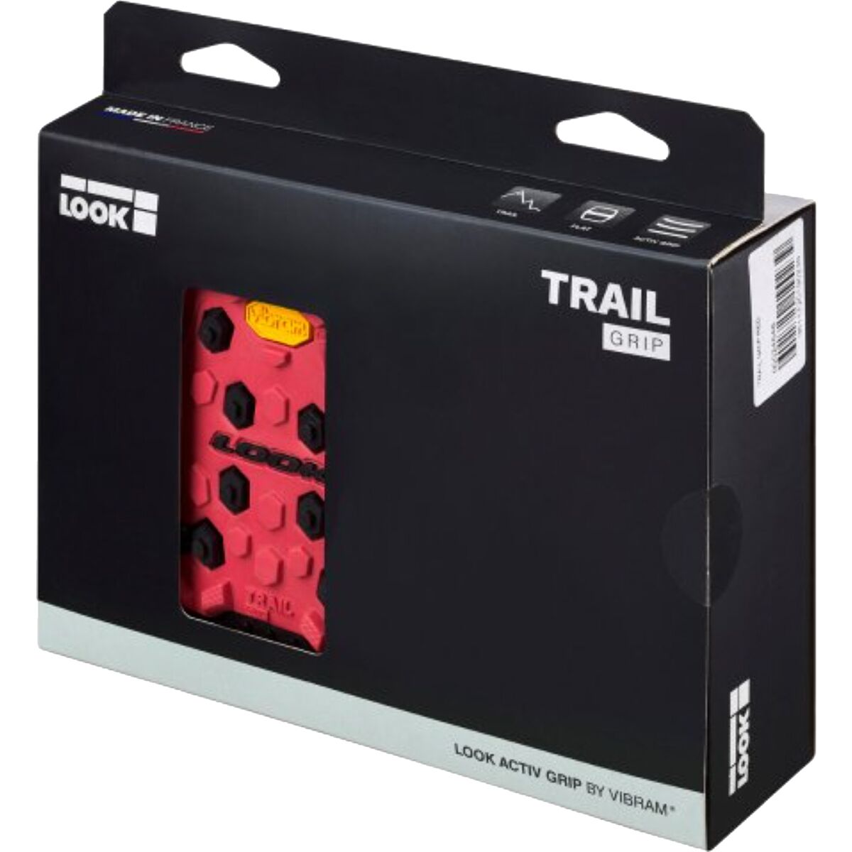 Paar Look Trail Grip Flat Pedals Lime Green