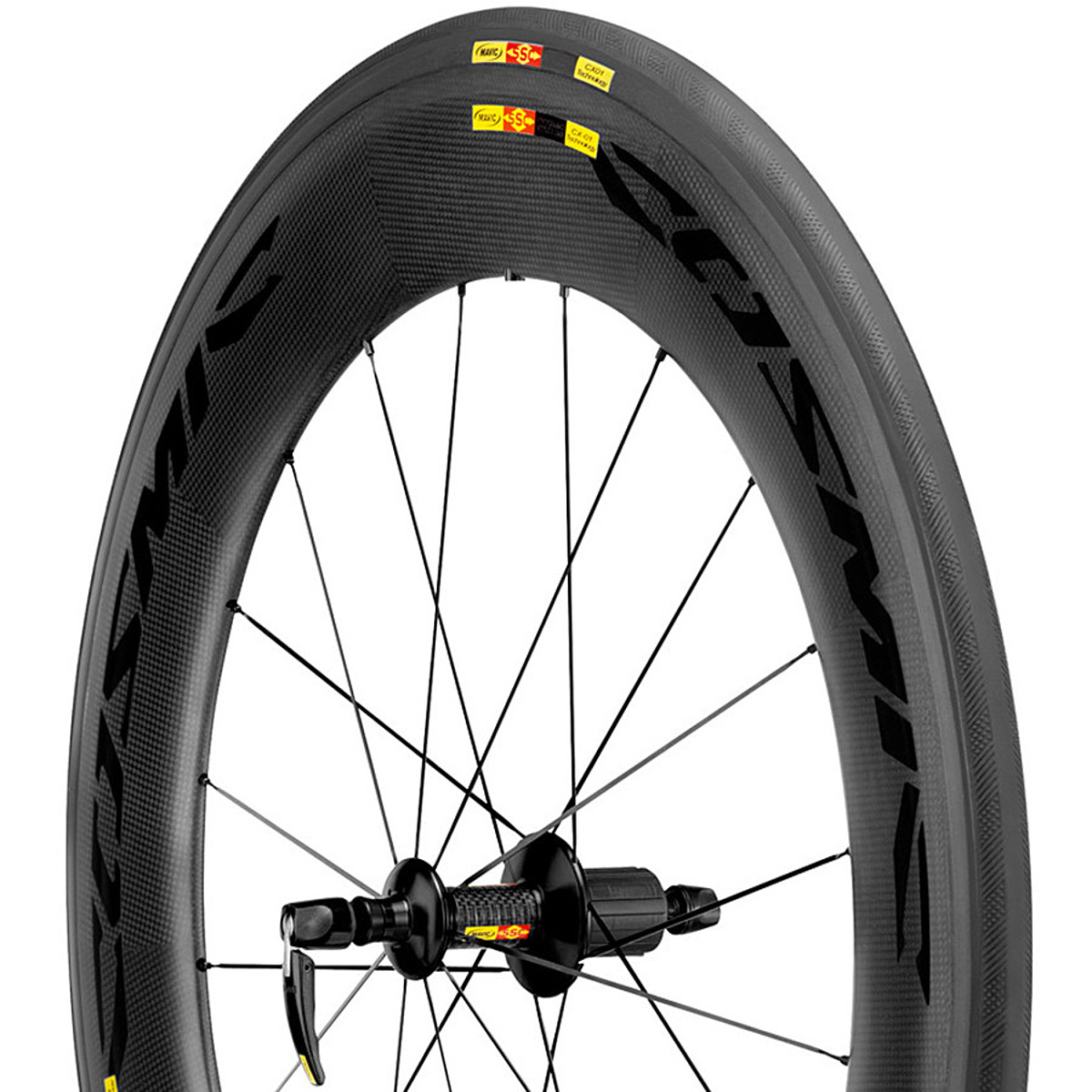 Mavic Cosmic CXR 80 Carbon Road Wheelset - Tubular - Components