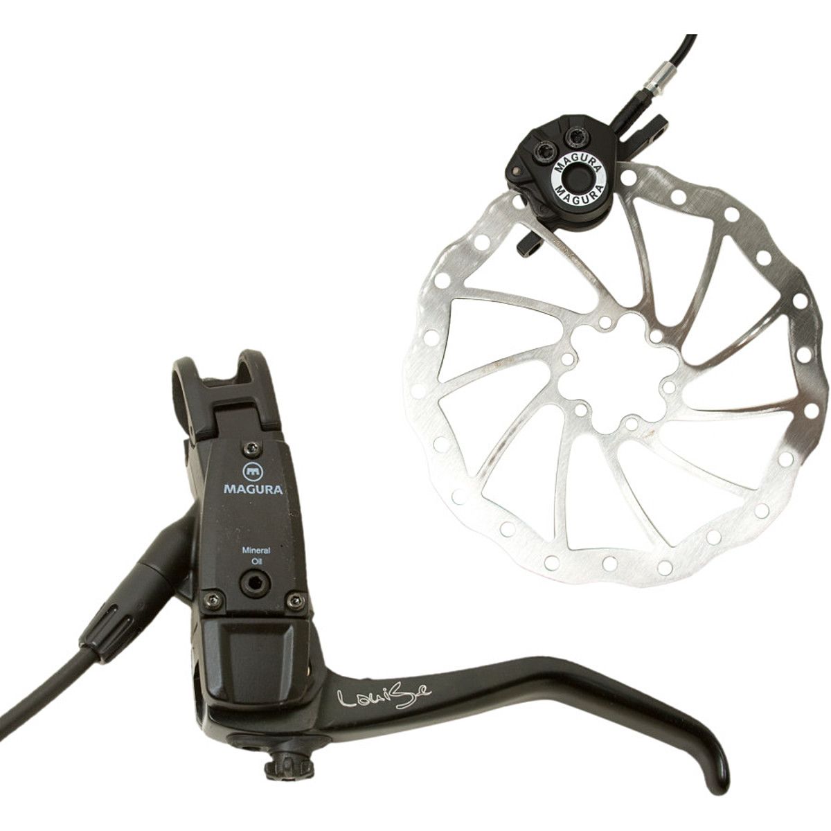 Magura USA Louise BAT Hydraulic Disc Brake Set W/Rotors & Adaptors - Components