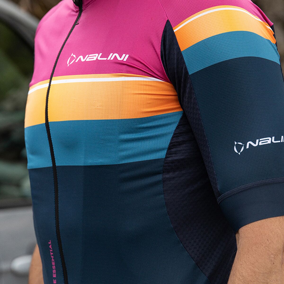 Maillot Cyclisme Nalini Homme Rouge Taille L - Manches Courtes, Poches, Occasion