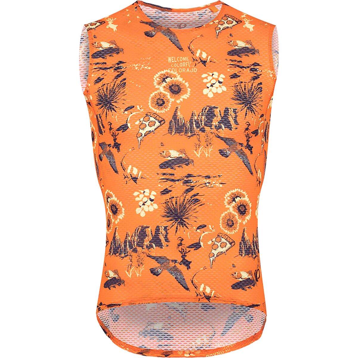 PEARL iZUMi Canottiera Donna - Transfer Mesh 11222502 - bianco