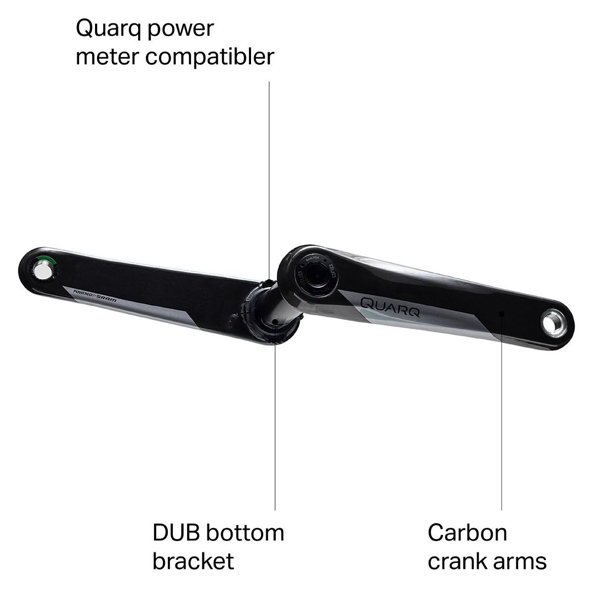 quarq dub crank arm assembly