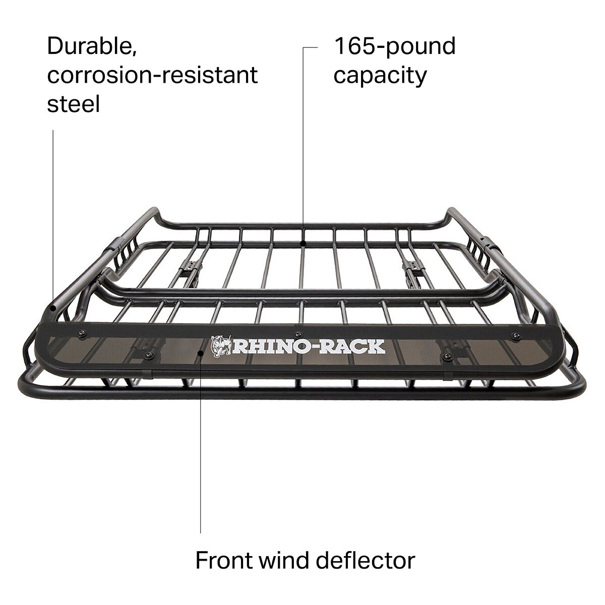 RhinoRack XTray Large Roof Mount Cargo Basket Accessories