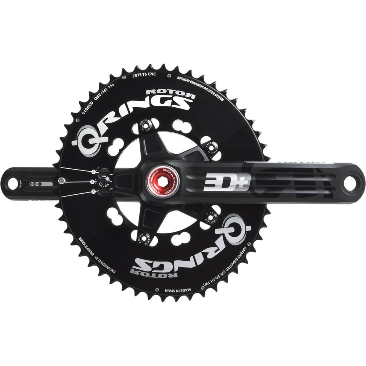 Rotor 3D30 Road Crankset Components