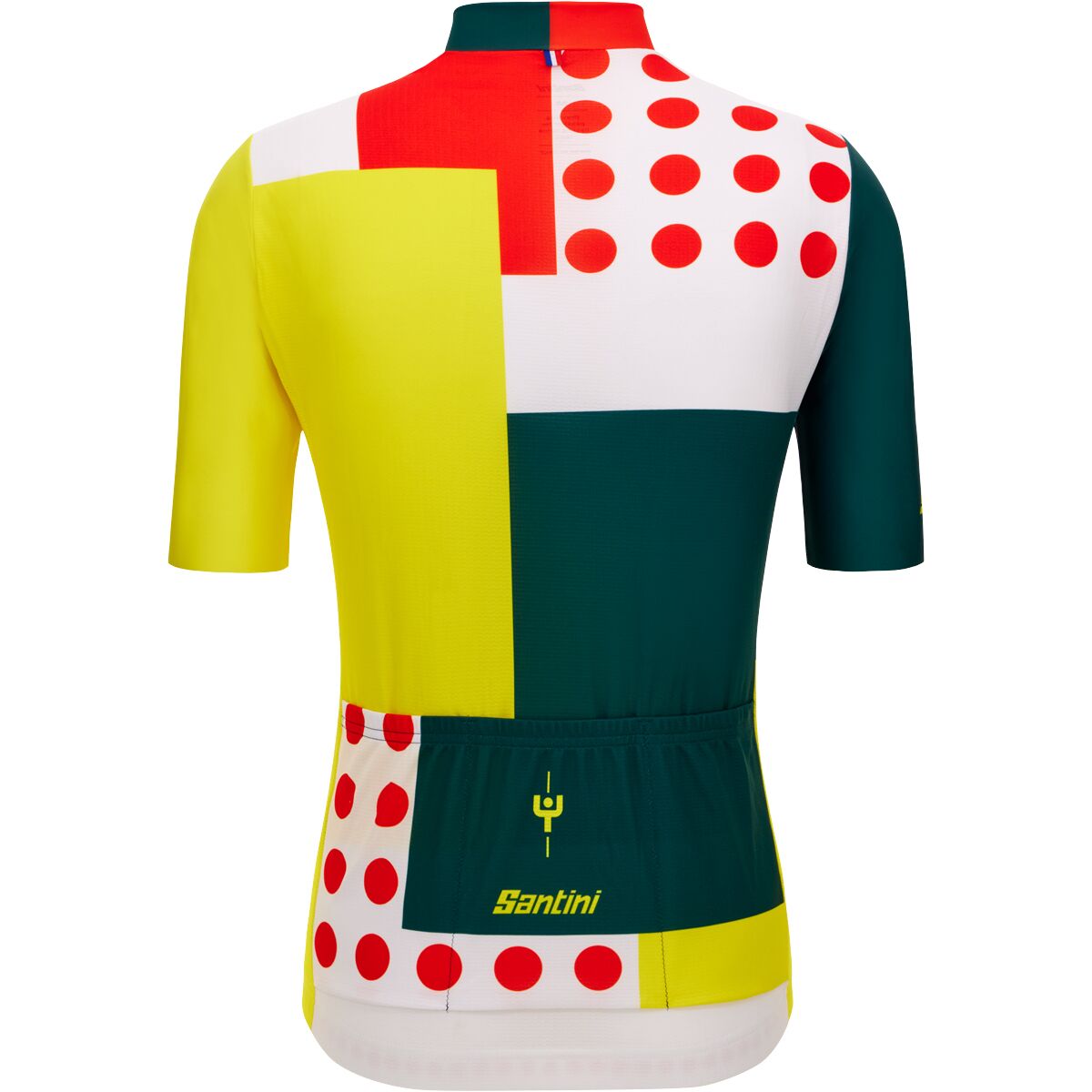 Maillot Cycliste SUNN Homme, Manches Courtes, Jaune/blanc/noir, Taille L