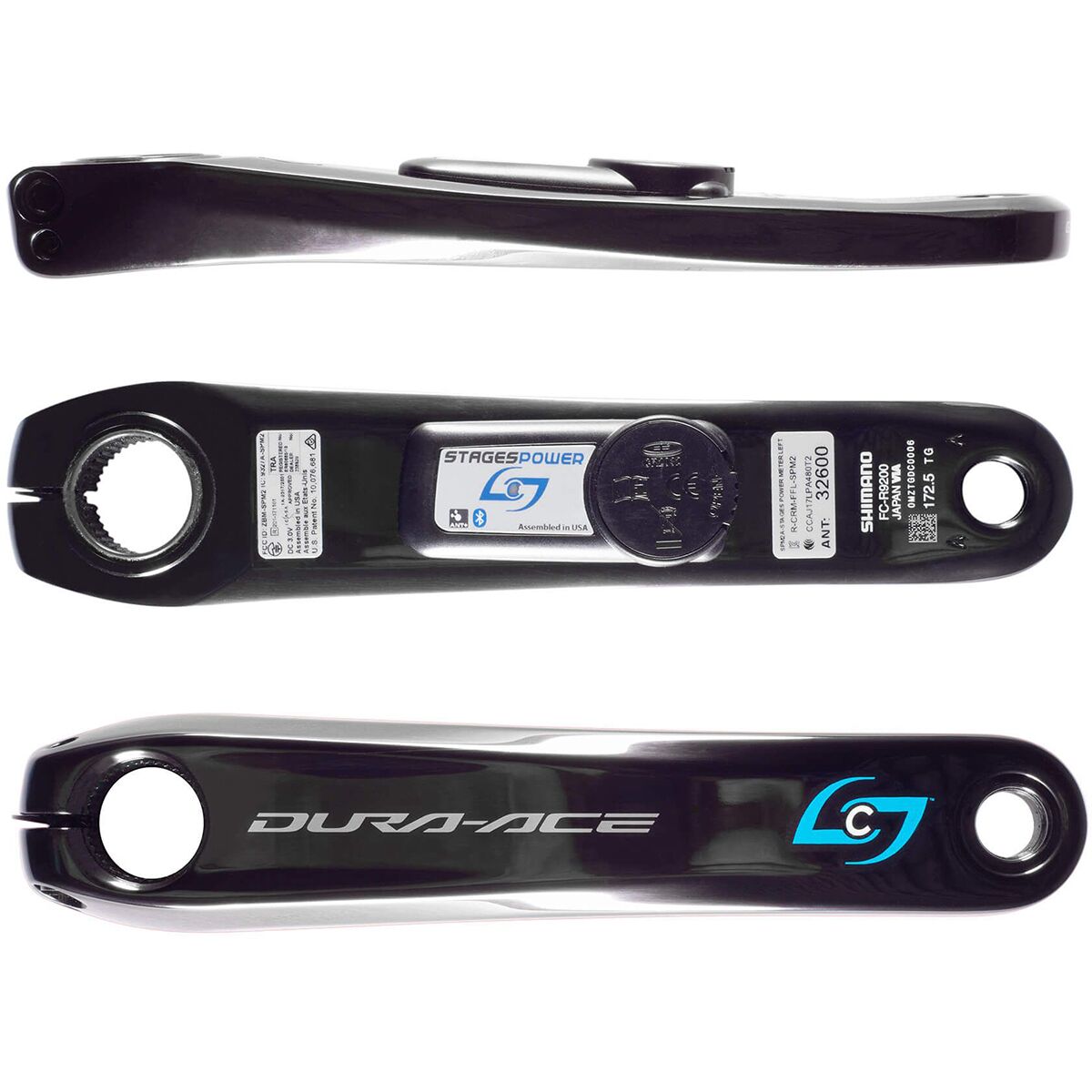 Stages Cycling Shimano DuraAce R9200 L Gen 3 Power Meter Crank Arm Components