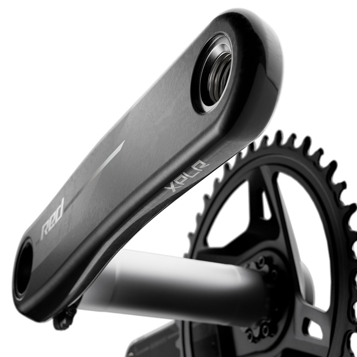 SRAM RED 1x XPLR Wide Crankset - 175mm 13-Speed 42t Natural Carbon main image 1