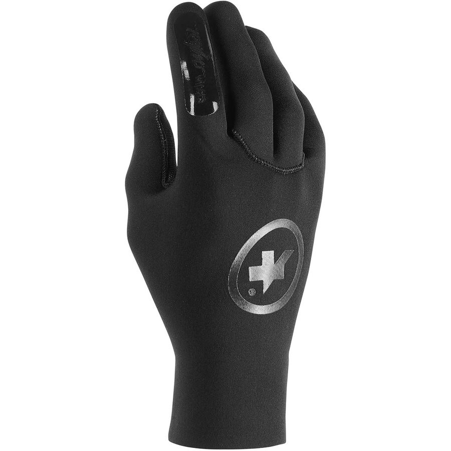 Black Assos Rainglove Evo 7 winter cycling glove (the right glove from the top)