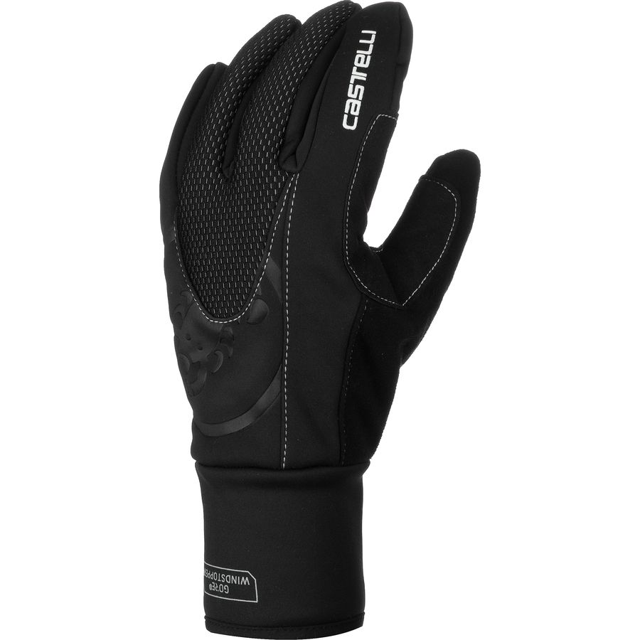 Black Castelli Estremo Glove winter cycling glove (left glove)
