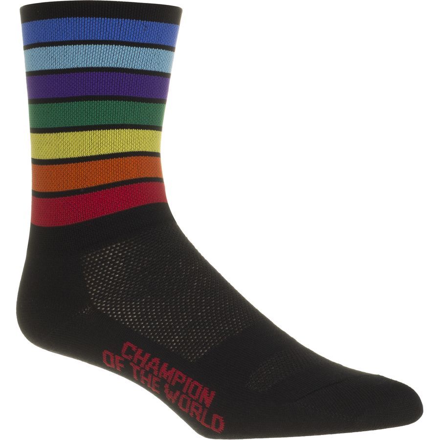 DeFeet Champion Of The World Aireator Hi Top 5in Sock Competitive Cyclist