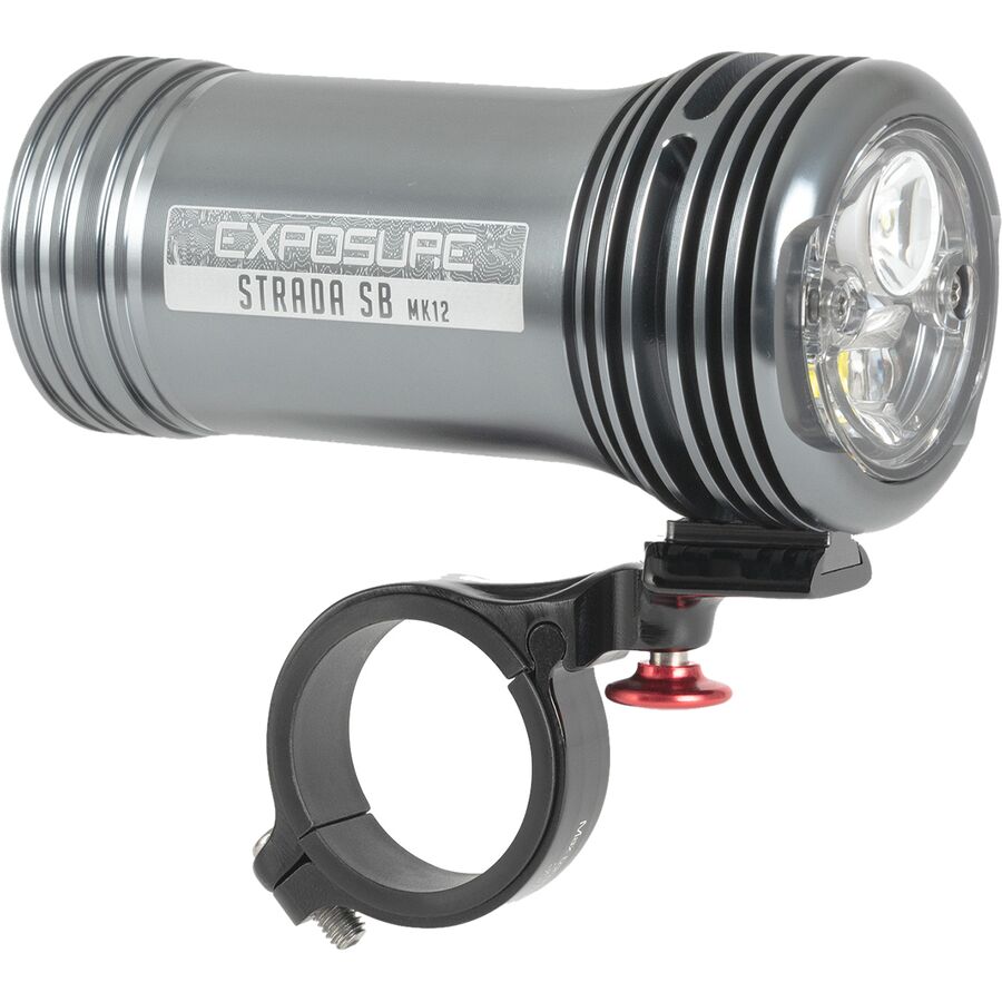 Phare Avant Vélo Rechargeable Exposure Lights MK12 SB ACTIV - Noir Aluminium - Puissant