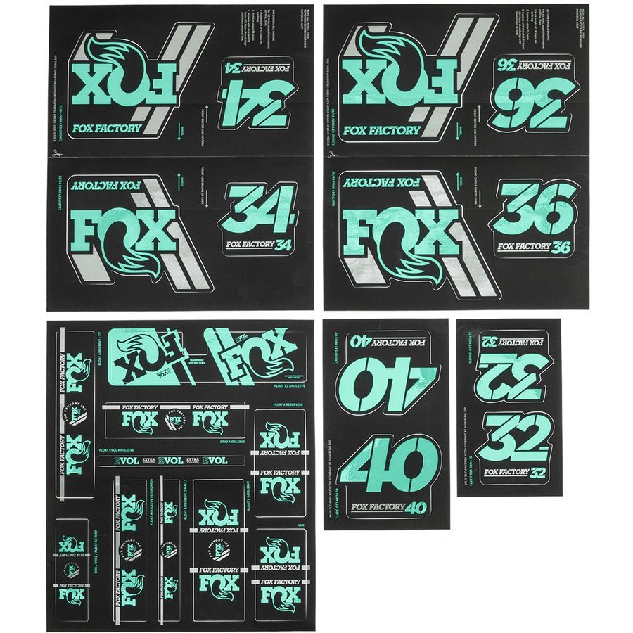 FOX Racing Shox Heritage Fork and Shock Decal Kit Competitive Cyclist