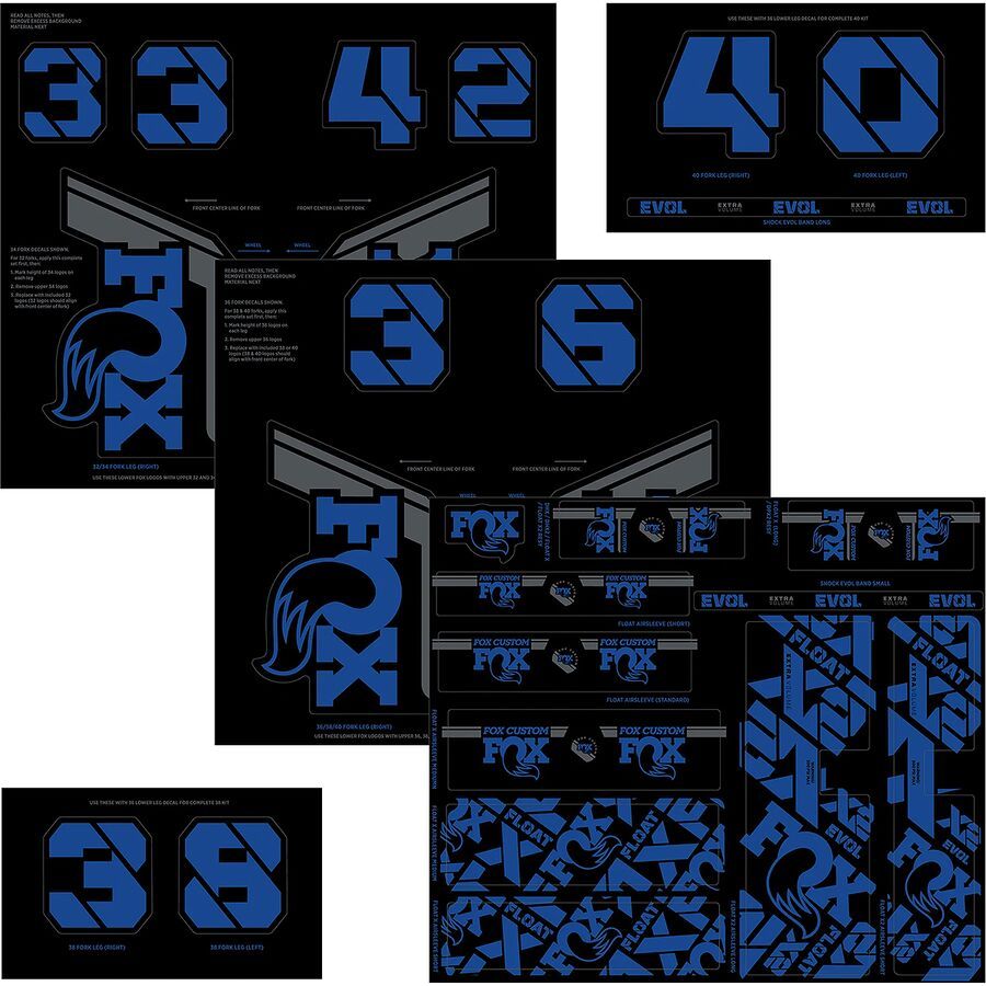 Fork & Shock Decal Kit