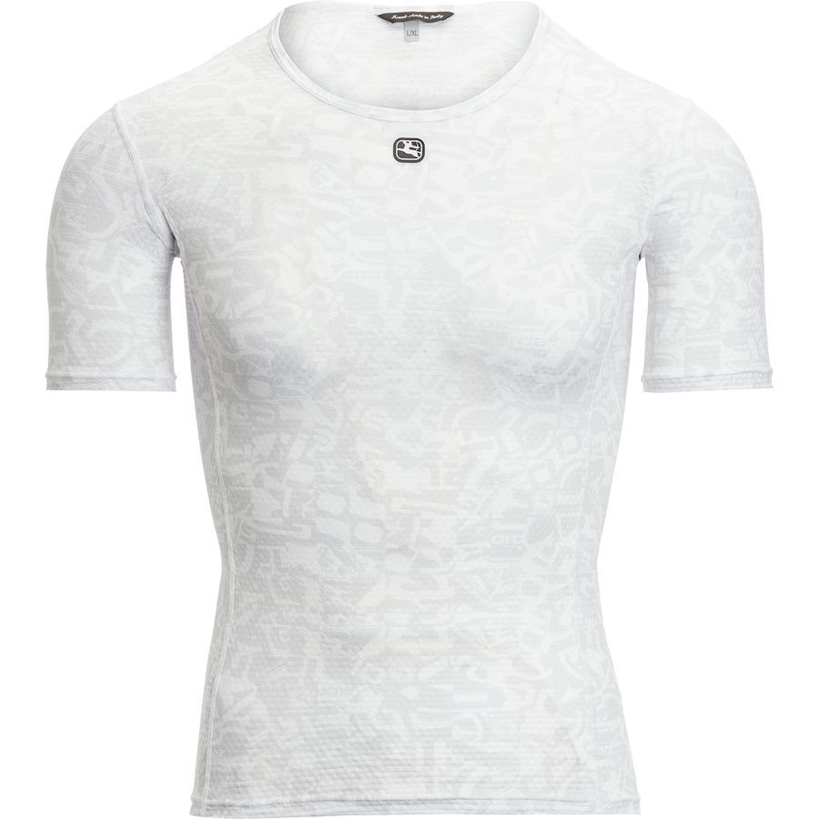 white short sleeve base layer