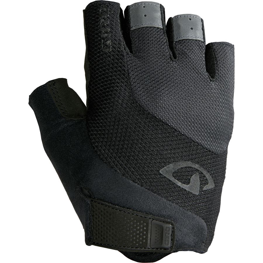 Black Giro Bravo gel half-finger cycling glove (right glove from the top)