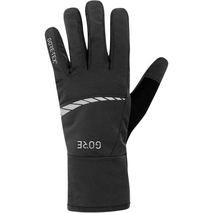 Black Gore Wear C5 Winter Cycling Glove (kaliwang glove sa itaas)