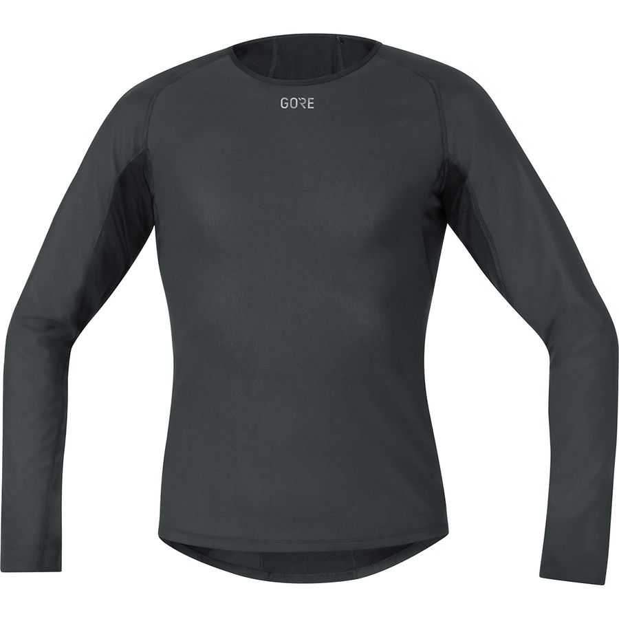 Men Thermal Cycling Black Base Layer T-shirt With Long Sleeve Size S M L XL XXL 
