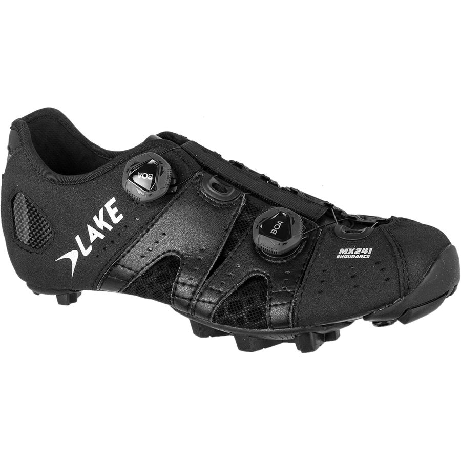 Black Lake MX241 wide mountain bike clipless shoe with two BOA dials