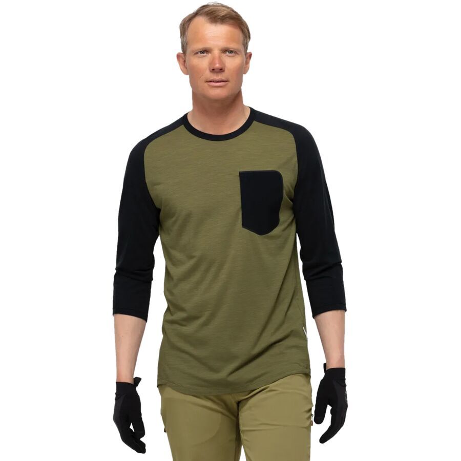 Skibotn Wool 3/4-Sleeve T-Shirt - Men's