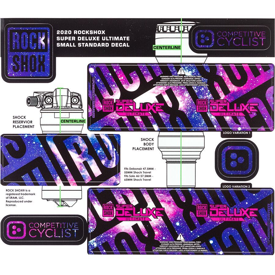 Rockshox Super Deluxe Decal Kit