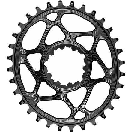 absoluteBLACK - SRAM Oval Direct Mount Traction Chainring - Black, 0mm Offset
