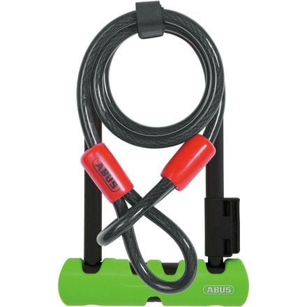 Abus - Ultra 410 U-Lock + Cobra Cable - Black/Green